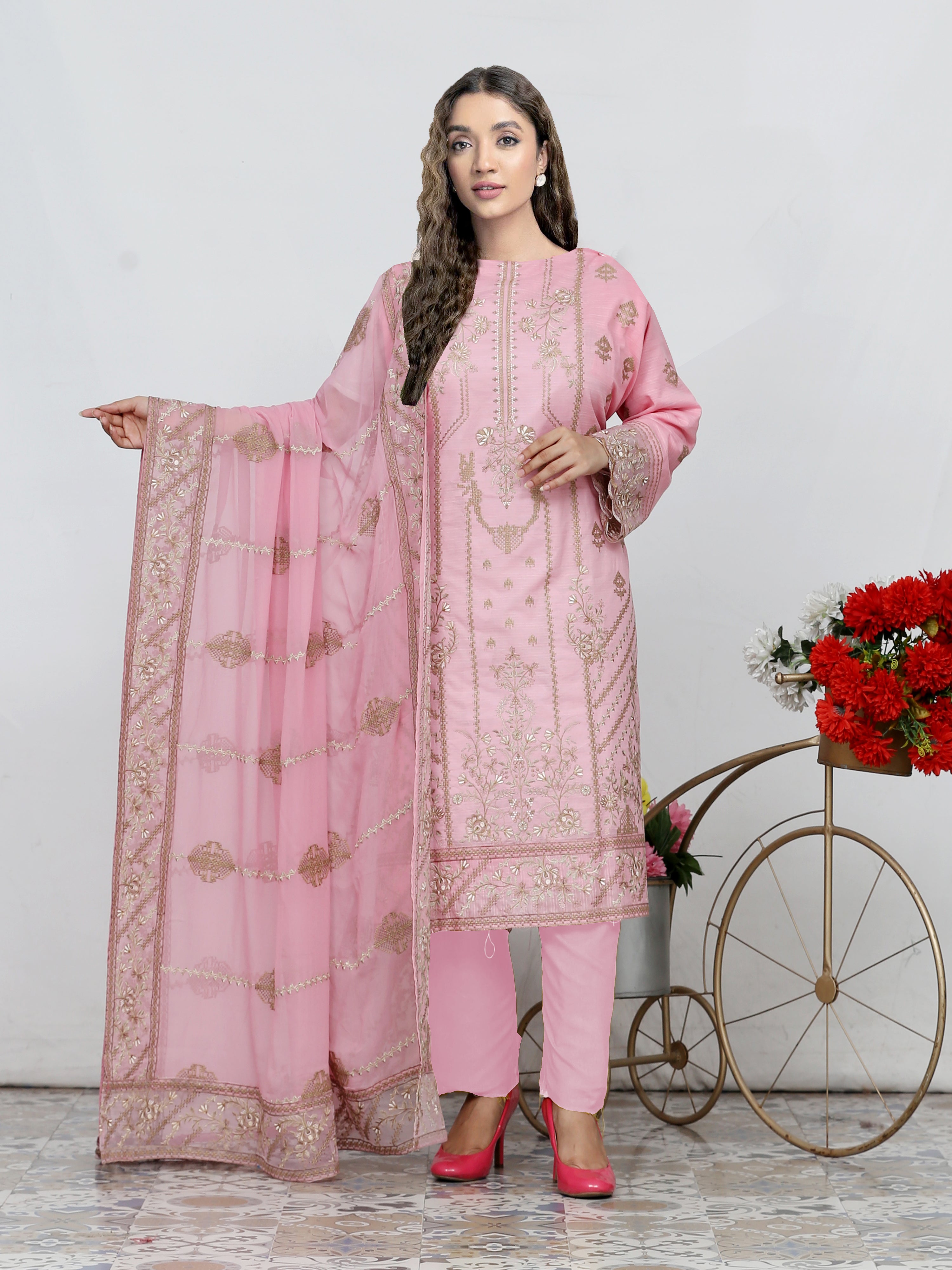 NAQSH  DG-825D (Unstitched KARANDI Collection)